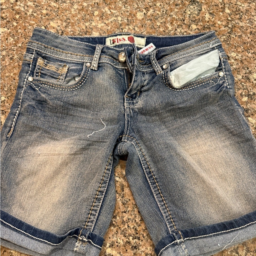 Kiss Blue Jean Shorts